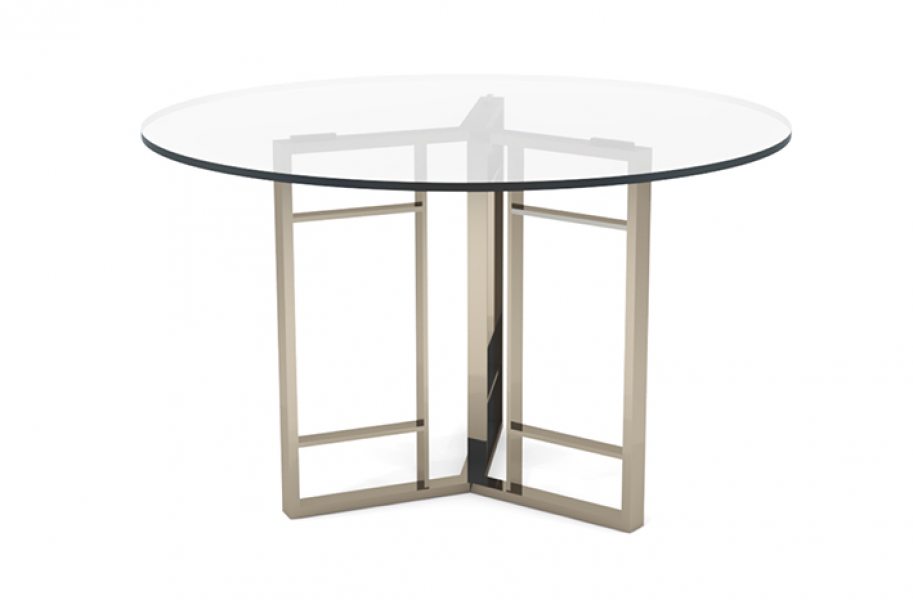 Mesa com tampo de vidro com 120 cm de largura e 75cm de altura em 12X R$ 580,00