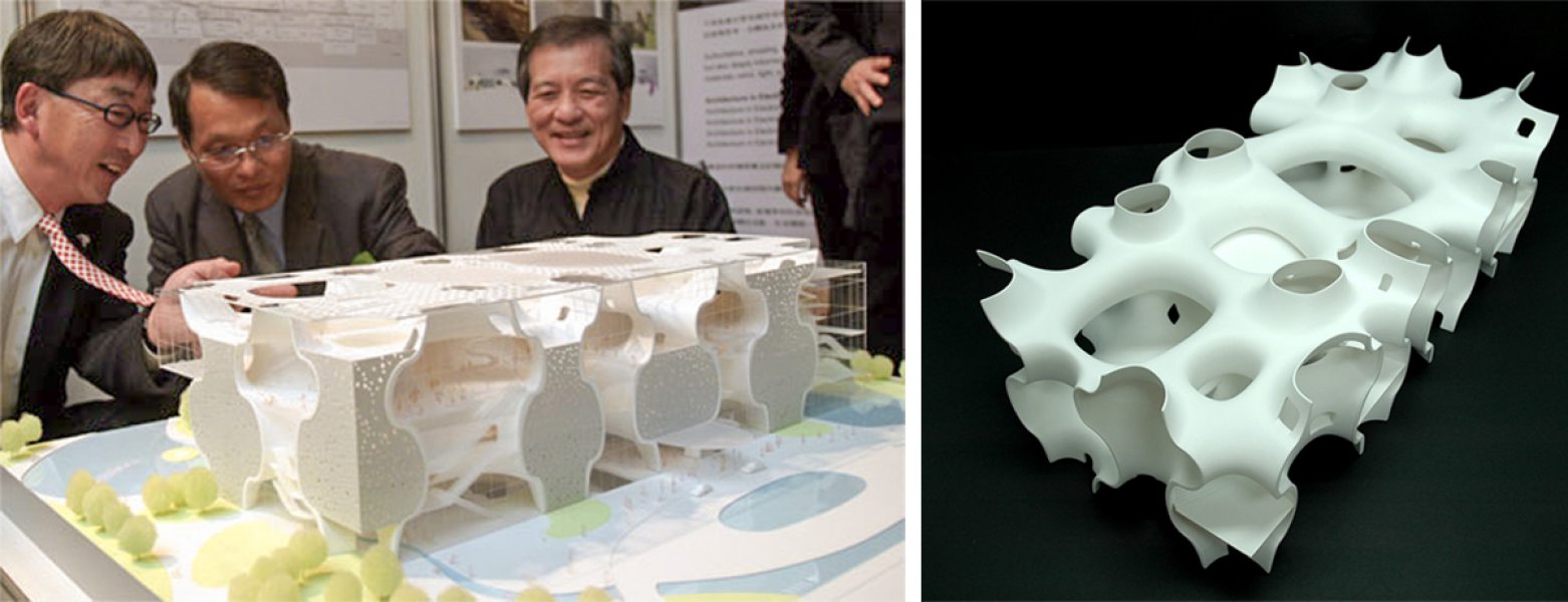 Sem linhas retas convencionais, os espaços internos se conectam organicamente, criando um percurso fluido entre palco, plateia e áreas de convivência.