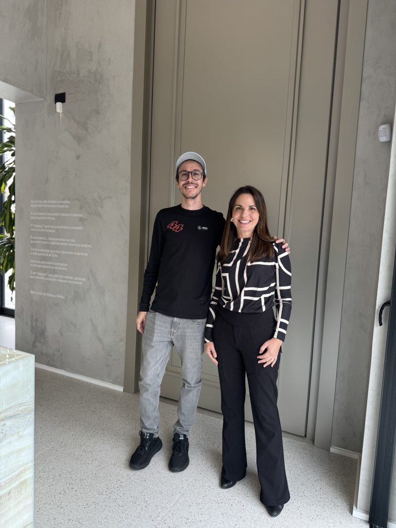 Angela Setim e o CEO da Projetta