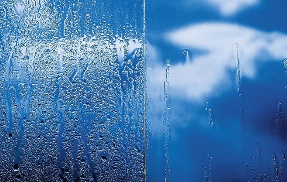 Vidro autolimpante - Recomendado para fachadas e áreas de difícil acesso, facilita a manutenção ao reagir à luz solar e à água da chuva. Imagem: SaintGobain.