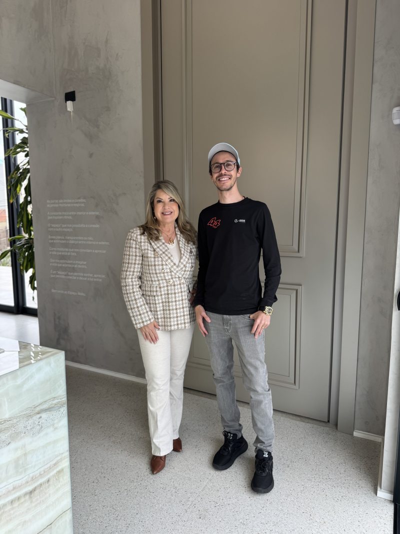 Monica Becker e o CEO da Projetta
