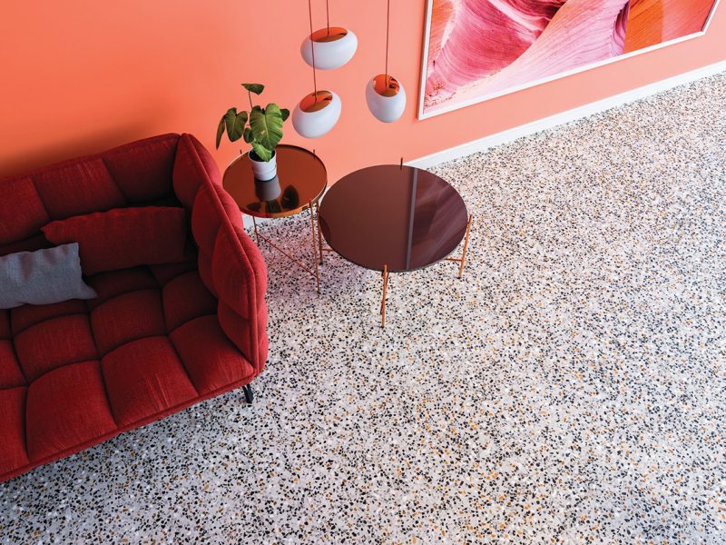 Granilite: revestimento ícone dos anos 40, voltou com força na decoração contemporânea.