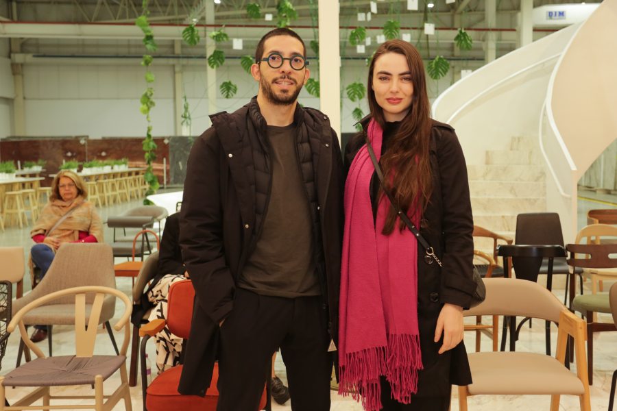 O arquiteto colombiano David Del Valle e Patrícia Machado. Foto Ezequiel Prestes