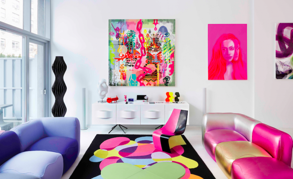Ambiente decorado por Karim Rashid Ambiente decorado por Karim Rashid