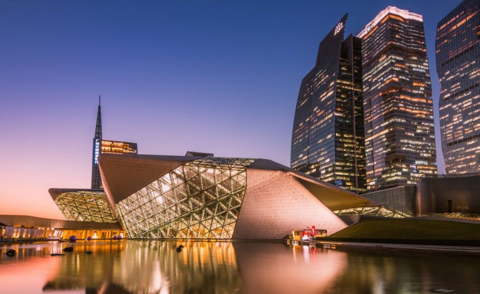 Ópera de Guangzhou, com projeto de Zaha Hadid
