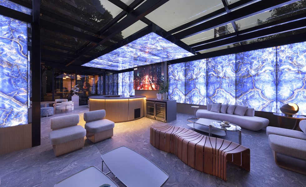 Porcelanato gigante no décor contemporâneo  | Casa Sul
