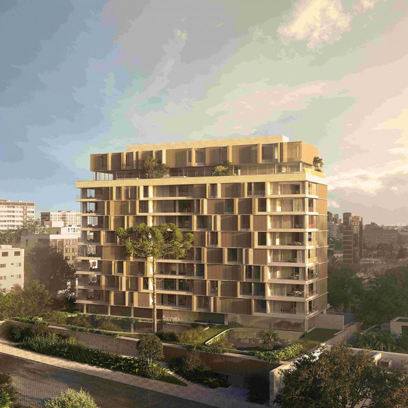 Edifício Manhã, projetado pelo Studio Arthur Casas, para a Construtora Bidese: identidade arquitetônica, sustentabilidade e experiência de compra diferenciada.