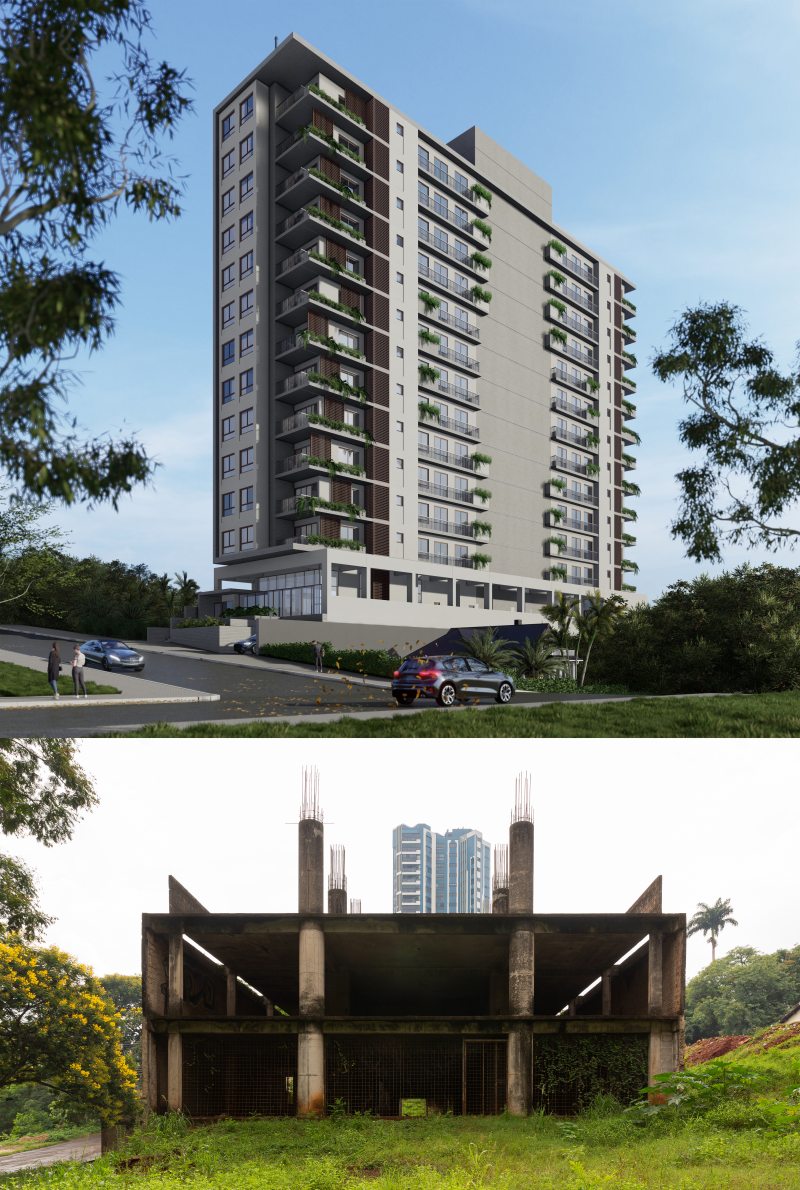 Antes & depois do Vila Giardino, em Foz do Igua&ccedil;u