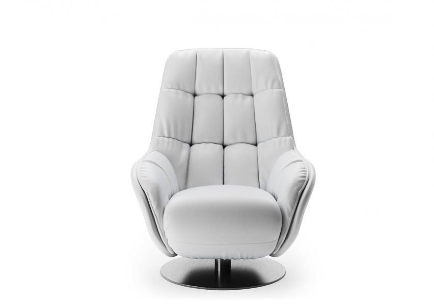 Natuzzi Editions – poltrona Levante, disponível na Ton Sur Ton