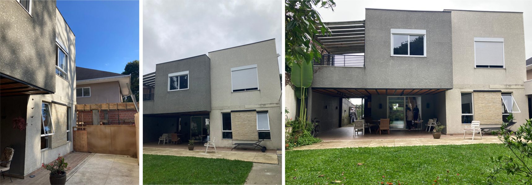 Fachada fundos antes.