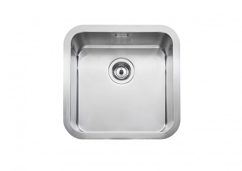 Cuba fabricada em a&ccedil;o inoxid&aacute;vel cole&ccedil;&atilde;o Berlin. Modelo com pia simples, com 46 x 46 x 18 cm  .&nbsp;