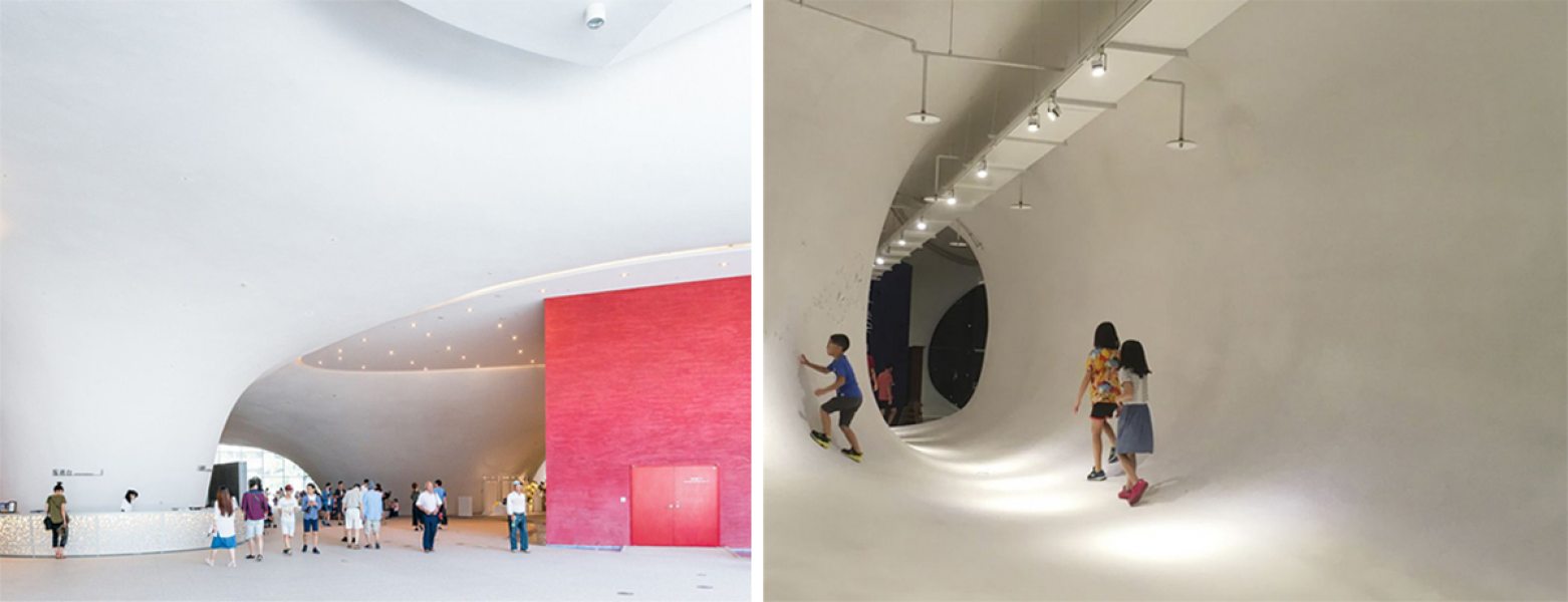 Espaços internos proporcionam a sensação de caverna infinita.