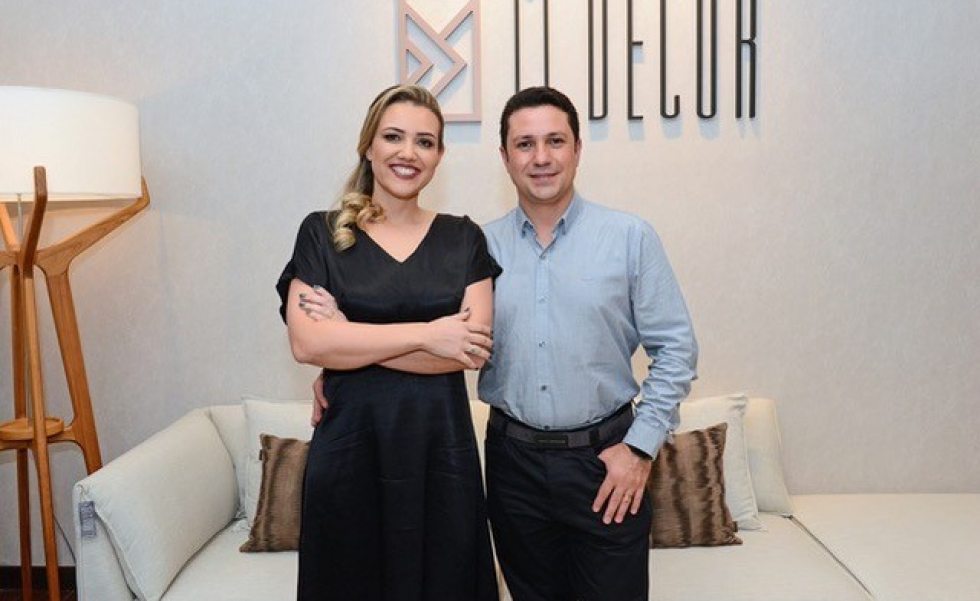 Os empresários da M. Decor Lilian Zampieri Lima e Ramilto Lima Junior Os empresários da M. Decor Lilian Zampieri Lima e Ramilto Lima Junior