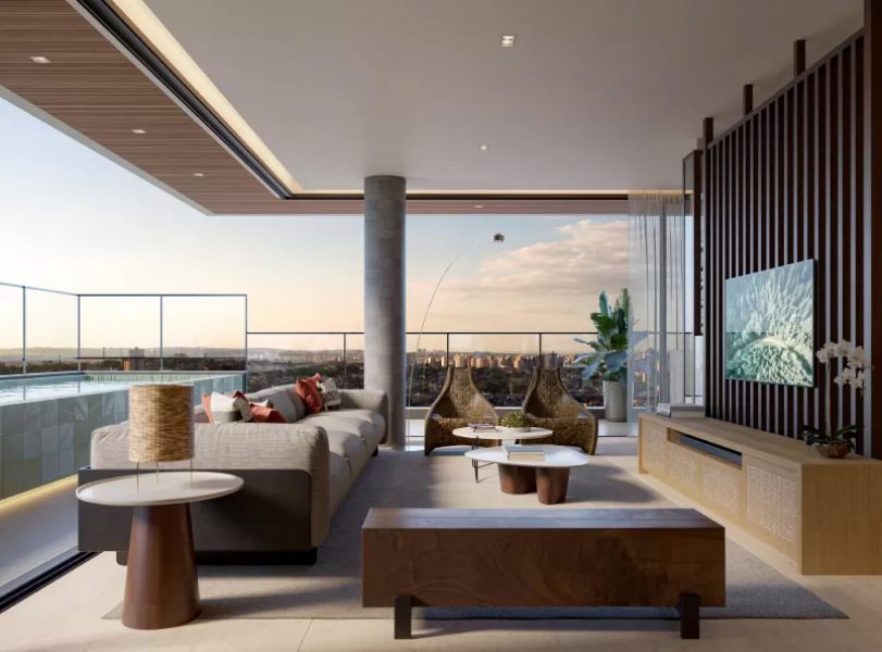 Duplex com até 5 banheiros e piscina privativa