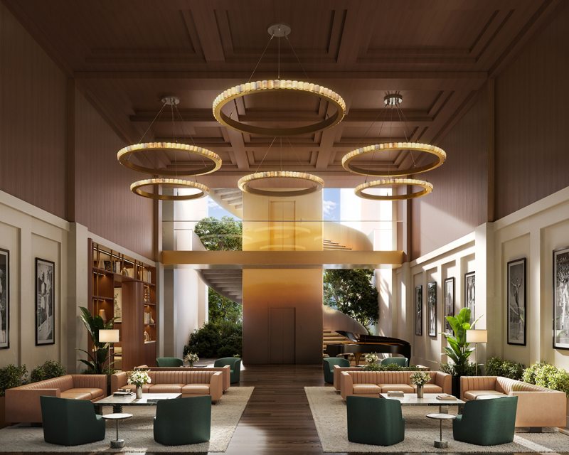 O projeto une a herança icônica do hotel e a essência da lendária hospitalidade da Cipriani, ao mesmo tempo em que introduz uma estética nova e sofisticada.