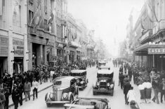 Rua XV de Novembro no início da década de 1930. Foto: Acervo Casa da Memória.