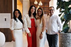 Vera Lucia (Masotti) com Bianca Cini, Alcione Borba e Rogério Lemos
