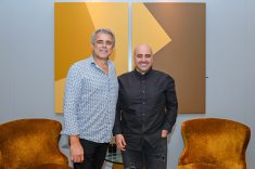 Galerista Sérgio Gonçalves e arquiteto André Bertoluci.