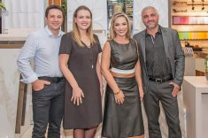Ramilto Lima Junior e Lilian Flores Lima, da M.Decor com Andréa Benthien e Jocinei Portes