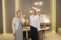 A empresária Eviete Dacól, da Inove Design e a profissional Renata Pisani