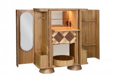 Buffet-Bar Entrelaço, por Julyana Hilgenstieler e Nicole Liz Salvatierra (Tiie Design) para Breton