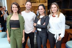 Os arquitetos Ana Carolina Boscardin, Edgard Corsi, Mariana Paula Souza e Samara Barbosa marcaram presença no brunch de lançamento do novo showroom da Saccaro