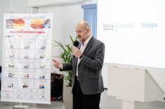 Sergio Wuaden, country manager do Grupo LAMOSA no Brasil, explicou sobre o investimento e as contrapartidas solicitadas do governo do Estado do Paraná. Foto Jéssica Griten.