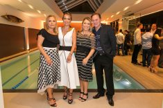 A diretoria da Construtora San Remo, Sônia Moritz Perussolo, Aline Perussolo Soares, Michele Moritz Perussolo e João Carlos Perussolo durante o grand opening de entrega do BW Residence