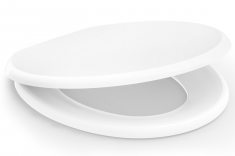 Assento e tampa sanitária Zip Comfort Plus. Compatível com as bacias sanitárias da linha Zip, da Incepa. Disponível na cor branca. | Foto: divulgação Incepa