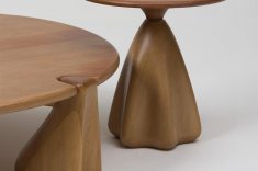 ? Mesas lateral e de centro Duna, da Asa Design para Corbelli Móveis