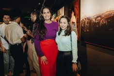 Catherine Braska com a designer Emanuella Leite