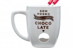 Caneca fondue coberto de chocolate Por R$69,90