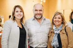 Os arquitetos Daniella Fanaya, Fernando Schwertner e Natalia Fischer