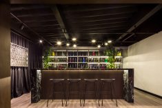 Gin Bar e Lavabo Social, de Arthur Calliari. Fornecedores: Elettromec e Portobello Shop