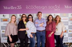 Angela Nichele Cochoa, Beth Egas, Suzie Maia, o coordenador técnico do projeto, Marcelo Calixto, a coordenadora técnica do projeto, Rose Guazzi, e Maria Bond Schwartsburd