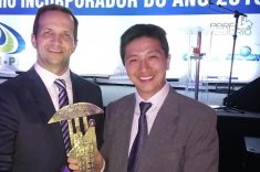 os arquitetos Keiro Yamawaki e Leonardo Hauer, atual e futuro presidente da AsBEA/PR