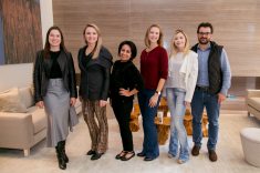 Equipe Construtora Laguna: Ana Paula Mello, Isabel Hintemann, Hellen Pacheco, Bruna Gulin, Fernanda Verfe e Patrick Vieira