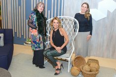 Sonia Holtz, Claudia Baggio Pereira (que elaborou o Living Casa de Praia Tidelli) e Ivangela Curra