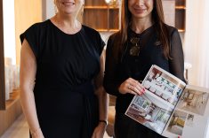 A diretora de Casa Sul, Rosicler Ribeiro de Campos, com a designer de interiores Mariana Assàd