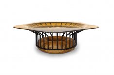 Mesa de centro Graviola, da coleção Simbiose.