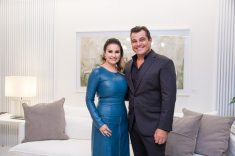 Samara Barbosa e o empresário da Artefacto Paulo Bacchi