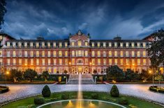 A arquitetura Belle Époque é uma das marcas do Vidago Palace Hotel.