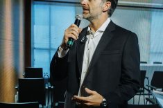 Gabriel Rahad, diretor da Laguna, durante a inauguração do Bioos.